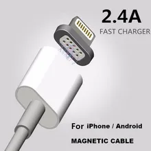 2.4A Magnetic Cable Micro Usb Data Cable for Apple iPhone 6 5 5s 6s Plus Charging Cable Android for Samsung HUA WEI Mobile Phone