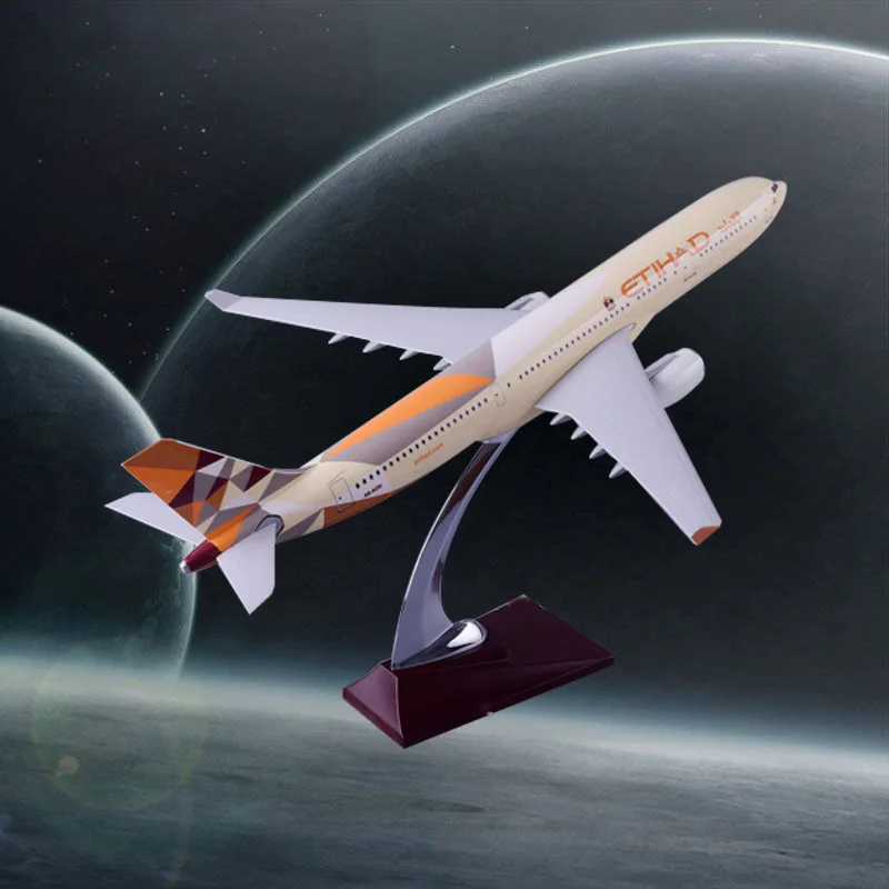40cm Resin A330 Aircraft Model Airbus Etihad Airlines Airways Model