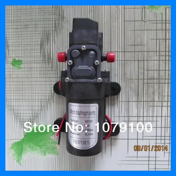 

DC12V 30W Max. Flow 3L/Min. High Pressure mini diaphragm pump