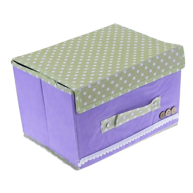 

Household Storage Box Non-Woven Fabric Folding Case For Bra Socks Underwear Organizer Cloth Storage Cases