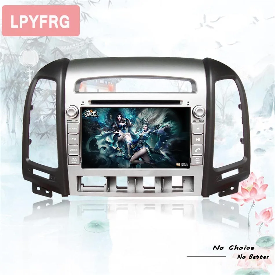 Perfect Octa CORE android 9.0 car dvd gps player 1024*600 For HYUNDAI SANTA FE santafe 2006-2012 navigation radio headunit 4G Multimedia 5