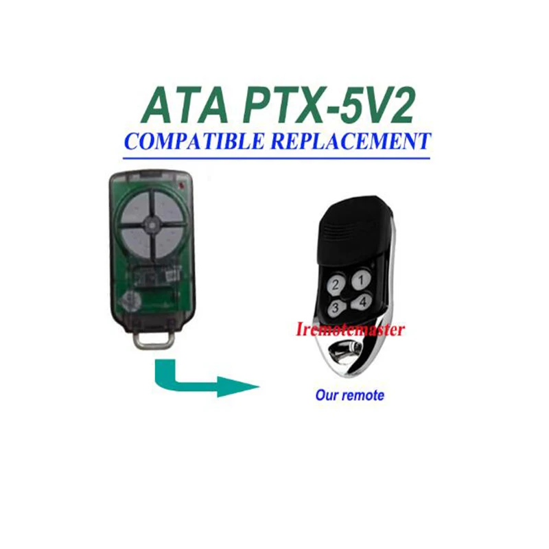 

2PCS FOR ATA PTX5v2 PTX5V1 compatible Garage Door Triocode remote Control FREE SHIPPING