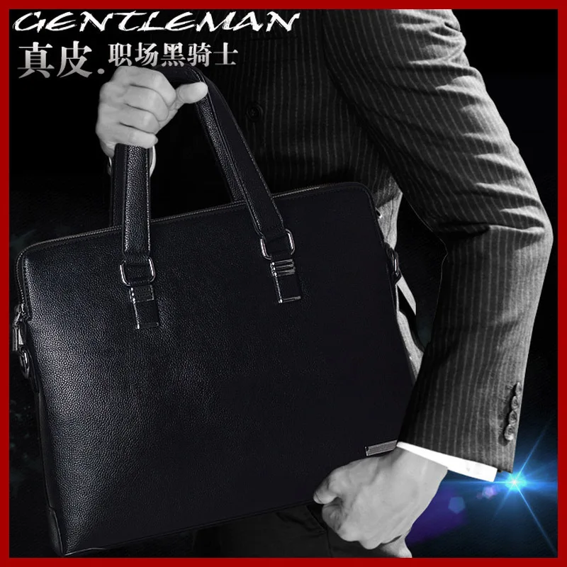 

2015 Men Messenger Bags Mens Casual Briefcase Business Handbag Genuine Leather Bag Designer Computer Laptop Men's Travel Bags