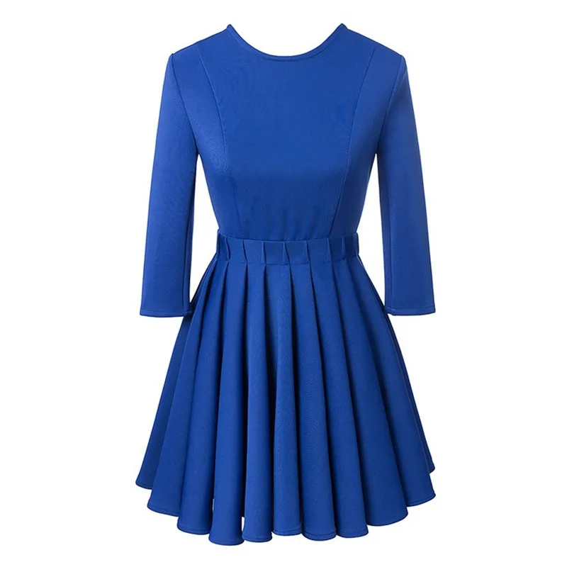 Fashion Ladies' sexy Ball Gown Dresses backless zipper half sleeve mujeres casual slim brand