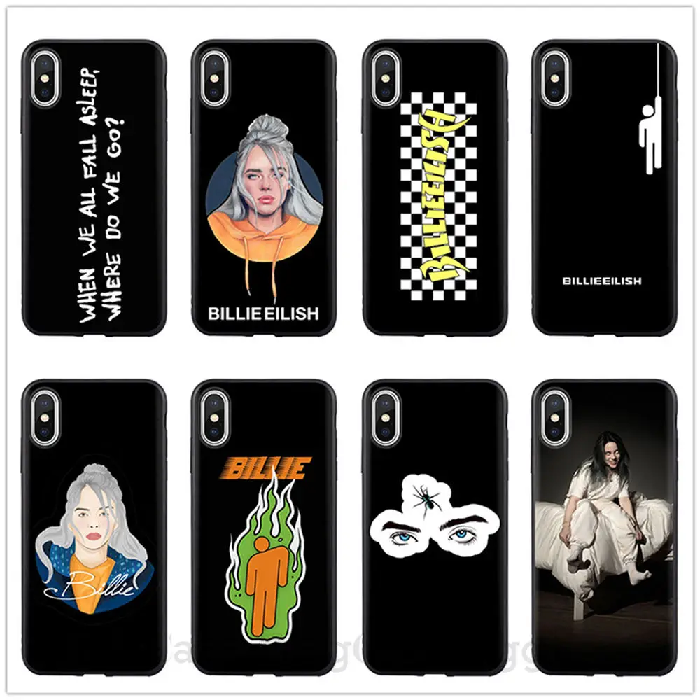 

Billie eilish rainbow blohsh Ocean Eyes Soft TPU Silicone Back Cover Phone Case For iPhone X 5 5S SE 6 6SPlus 7 8 Plus XS MAX XR