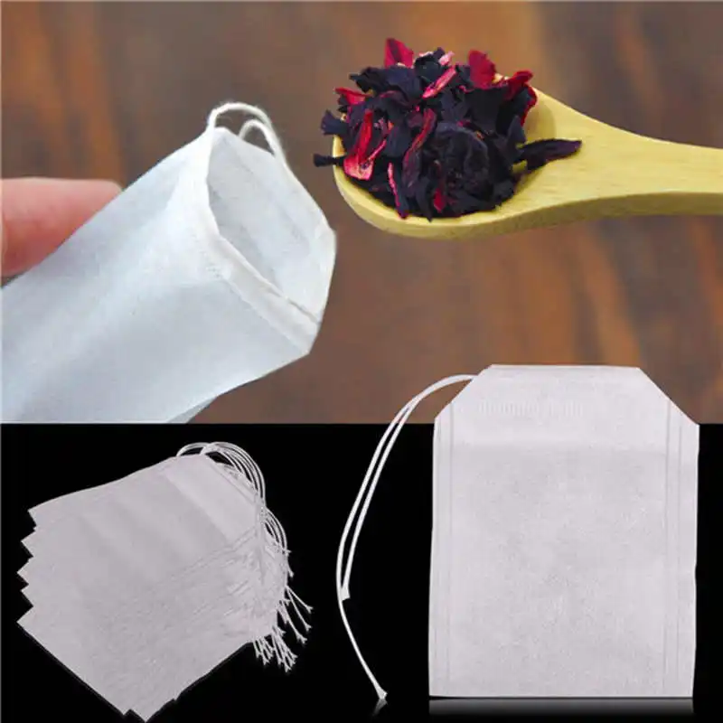  200 pcs Empty Teabags String Heat Seal Filter Paper Herb Loose Tea Bag #2o17 (3)