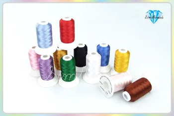 

Polyester Machine Embroidery Thread Computer Embroidery Thread For Brother Janome Machine 500m*12 Colors Free Shipping