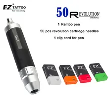 EZ картриджи для тату машина комплект Рэмбо ручка Тип для контроля уровня сахара в крови с 50 шт. Ассорти революция картридж 1 компл./лот