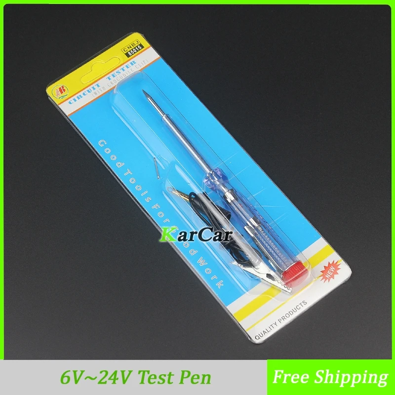 

DC 6V-24V 12V AUTO Voltage Tester Test Pen For Car Motorcycle Circuit Repair Tools Free Shipping
