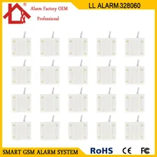 20шт) N.C белый проводной датчик магнитного переключателя двери окна дома сигнализации системы Детектор
