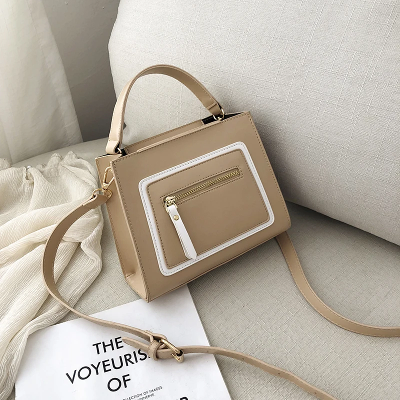 2019 جديد الأزياء المحافظ حقائب مربع حقيبة كتف للنساء Crossbody أكياس رسول اليد حقيبة جلدية صغيرة الأخضر حمل فتاة