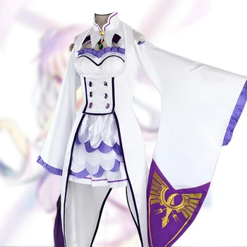 

Re: Zero Kara Hajimeru Isekai Seikatsu Emilia Life in a Different World from Zero Cosplay Costume Clothes Uniform