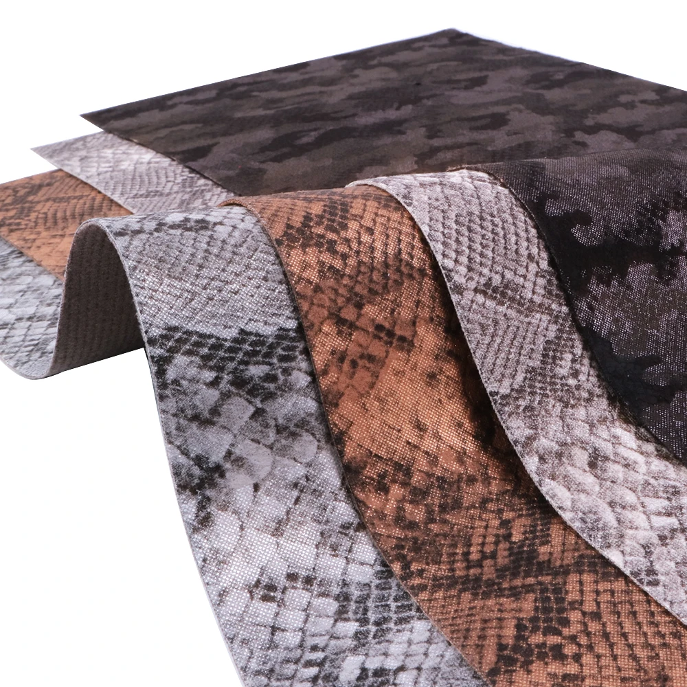 

David accessories 20*34cm Snake Faux Synthetic Leather DIY Home Textile Decorative Garment Knotbow Bags Shoes,1Yc4149