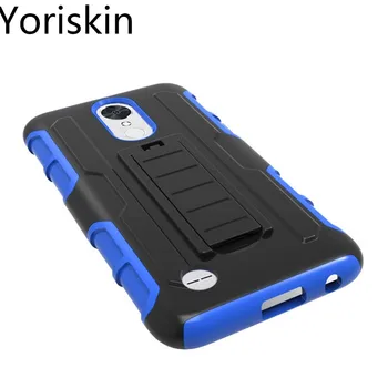 

For LG K20 Dual Layer Hybrid Shock Proof Case Heavy Duty Combo Cover With Belt Clip Stand Case For LG K20 (2017) Fundas