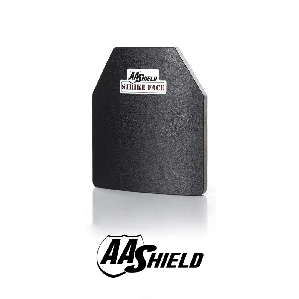 

AA Shield Bullet Proof Ultra-Light Weight Hard Plate Body Armor Inserts Safety Shooter Cut NIJ Level III 3 10x12