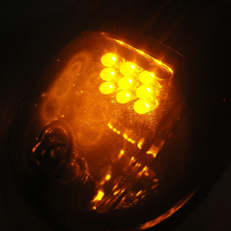 JX-LCLYL 5PCS Smoked Amber Cab Roof Top Running LED Light for Truck SUV Pickup 4x4