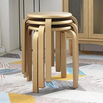 

Solid Wood Color Stool Bench Household Table Stool Contemporary And Contracted Fashion Creative Small Wooden Bench Stools