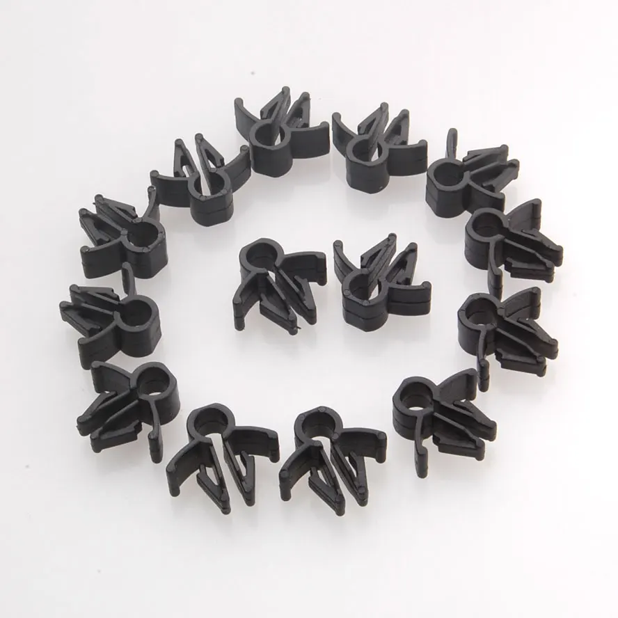 20pcs 6mm 1/4" Nylon Wire Cable Loom Routing Harness Clip Rod 7mm hole