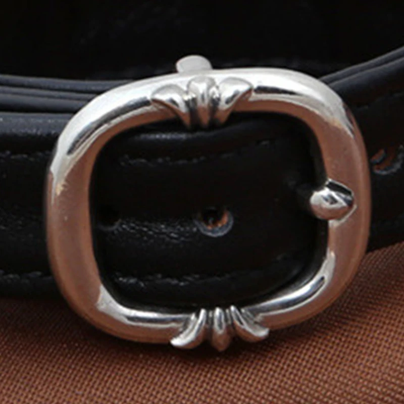 

Authentic 925 Sterling Silver Only Buckle Lock Fit Leather Bracelet For Women & Men Jewelry Without Leather