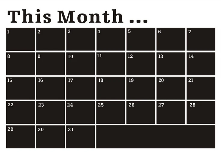 this month calendar