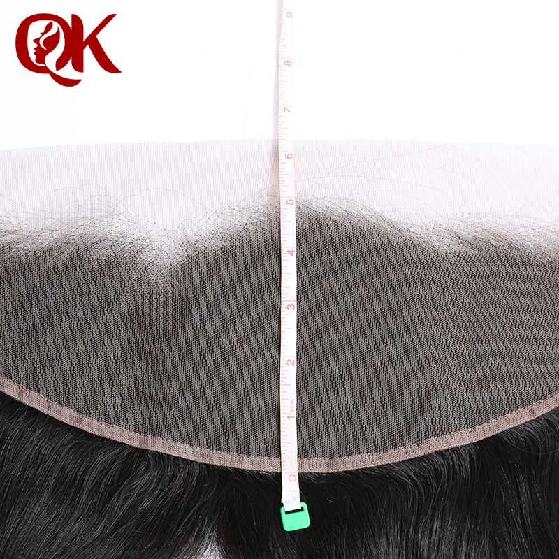 Волосы QueenKing бразильское кружево Фронтальная застежка волнистые волосы Remy 13x4