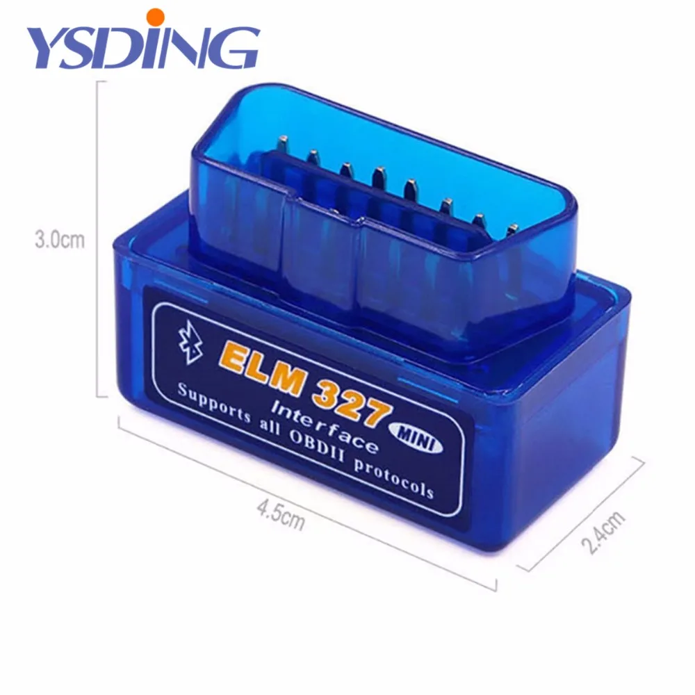 Последняя версия Супер Мини ELM 327 Bluetooth V1.5 OBD2 сканер ELM327 OBD 2 Автомобильный