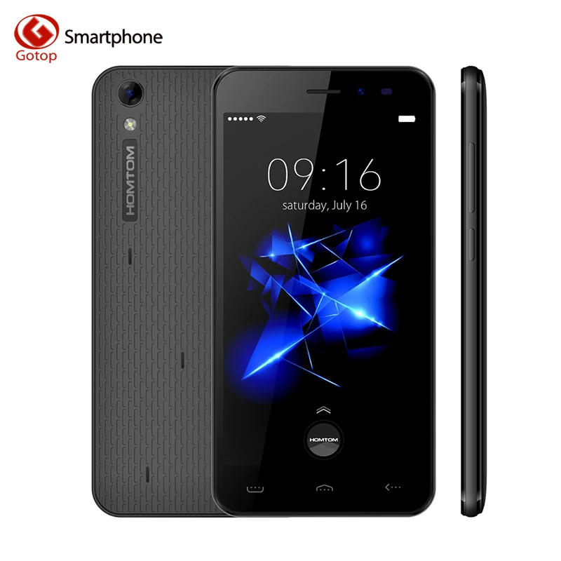 Оригинал Homtom HT16 Pro 5.0 Дюймов Смартфон Android 6.0 MT6737 Quad ядро Мобильного Телефона 2 ГБ RAM