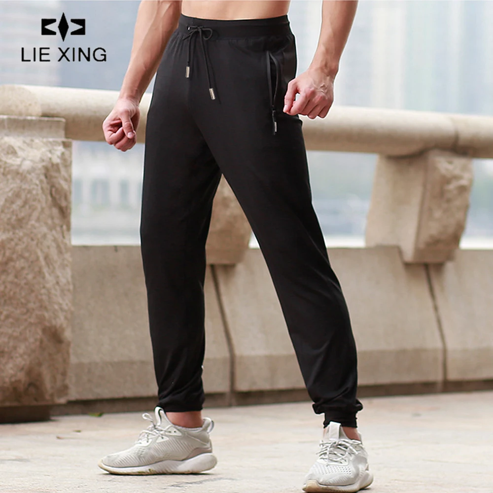 

LIEXING Breathable Sport Pants Mens Running Pants With Zipper Pocket Training Trousers Joggings Sweatpants Fitness For Men