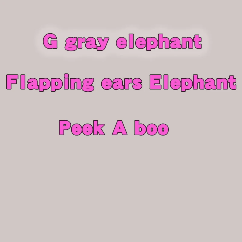 Talking Singing Peek a boo Elephant speaking plush toys font b Electronic b font stuffed animals