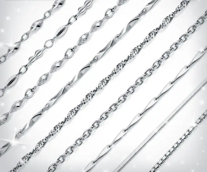 925 Sterling Silver Rolo Chain Necklace 925 Real Sterling Silver Chain 100 Real. Aliexpress