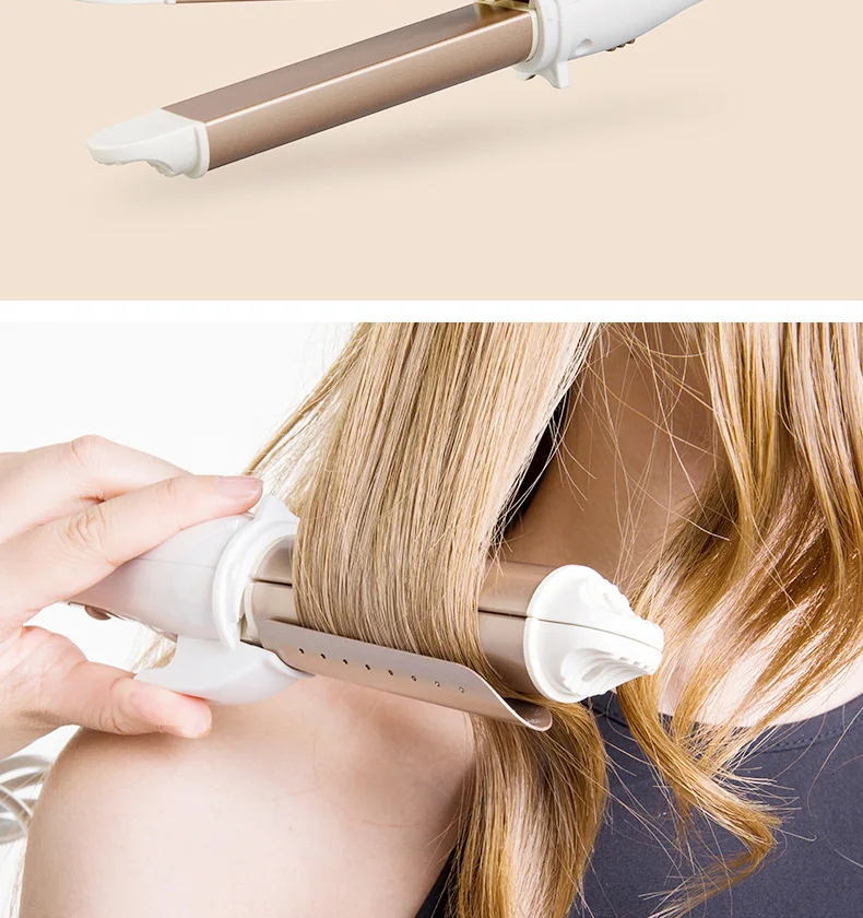 Профессиональный электрический выпрямитель утюжок для завивки волос 2 в 1 выпрямитель для волос плоский керамический утюжок Инструменты для укладки