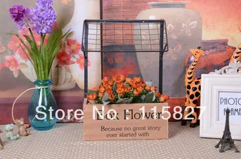 

Free Shipping!American pastoral wooden storage holder Magazine Holder CD Holder Wooden storage case Flower Box Wooden flower pot