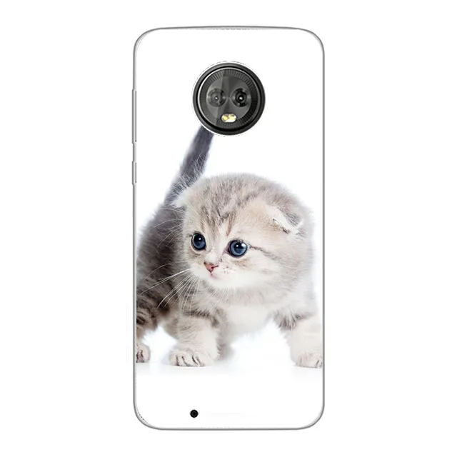 Чехол для Motorola Moto G6 чехол G 6 Мягкая силиконовая задняя крышка с рисунком MotoG6