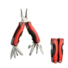 1Pcs Multi EDC Stainless Steel Pliers 8 In 1 Outdoor Portable Pocket Mini Hand Tools Folding Knife Tungsten Cutter Fishing Plier