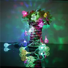 5 м 40 многоцветные светодиодные медные сказочные гирлянды для свадебной вечеринки, домашний декор, гирлянда из лампочек, набор 40JA11