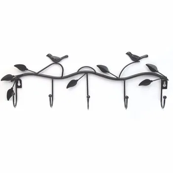 

5 Hooks Vintage Style Bird Coat/Hat/Bag Hanger Home Kitchen Bathroom Wall Decor