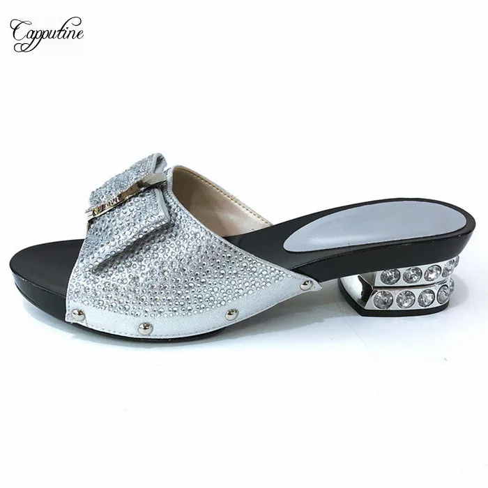 

Most fashion sliver slip-on pump shoes nice slipper for wedding/party CFS10 size 37-43, 7 color