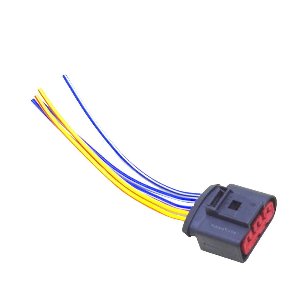 1J0973775A для VW Beetle Golf Passat Audi A4 A6 A8 Skoda Mass Air Flow Sensor 5 Pin коннектор адаптер разъем w