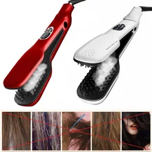 New Harmless Smoothing Brush Ceramic Hair Straightener Comb Easy Hair Makeup Brush Beauty Steam Comb For Hair style
