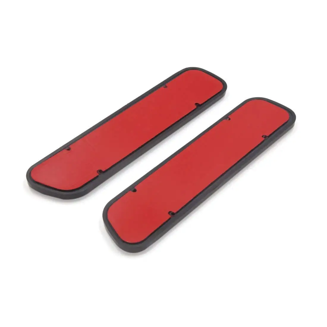 Uxcell 2 шт. красный пластик автомобиля светоотражающие стикеры декор самоклеющиеся отражатели