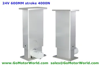 

24V 4000N 400KG load 6mm/s mini height 750mm max height 1350mm lifting column for adjustable height desk leg furniture