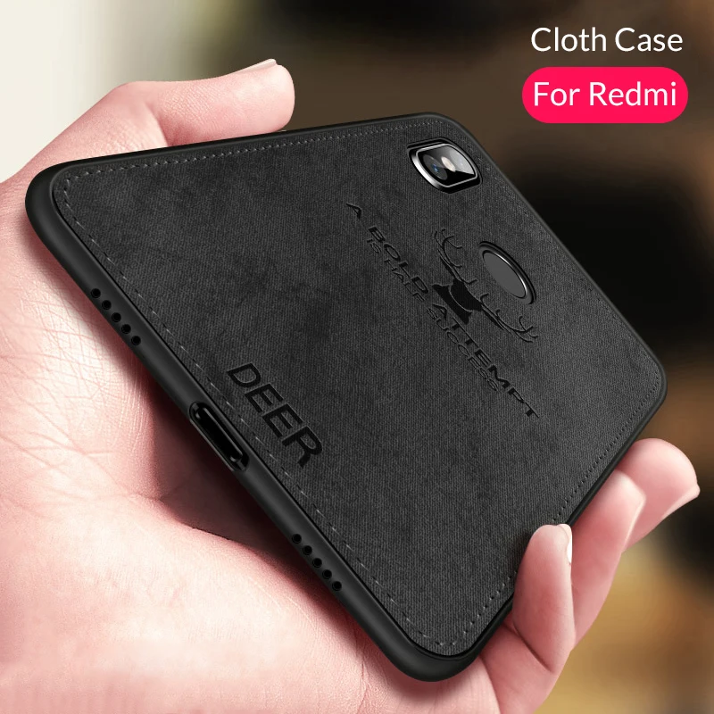 

Fabric Cloth Deer Case For Xiaomi Redmi Note 7 7A Silicone Back Cover Soft Flip Cases For Xaomi Xiomi Redmi Note 8 Pro 6A 5 Plus