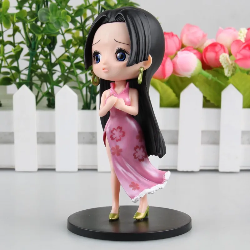 2017 New One Piece Q Posket Girls Season Special Boa Hancock PVC Action Figures Toys Kawaii Big Eyes Hancock Dolls 14cm  (20)