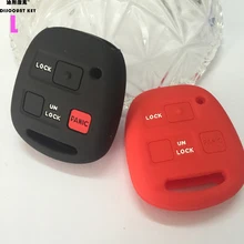 Silicone car key Case Cover FOB fit For Lexus ES300 GS LS IS RX SC LX RX400h ES330 RX330 RX400h GS300 GS430 Remote Key 3 Buttons