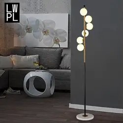 Скандинасветодио дный вская светодиодная Напольная Лампа пост Современная креативная спальня исследование простая гостиная лампа