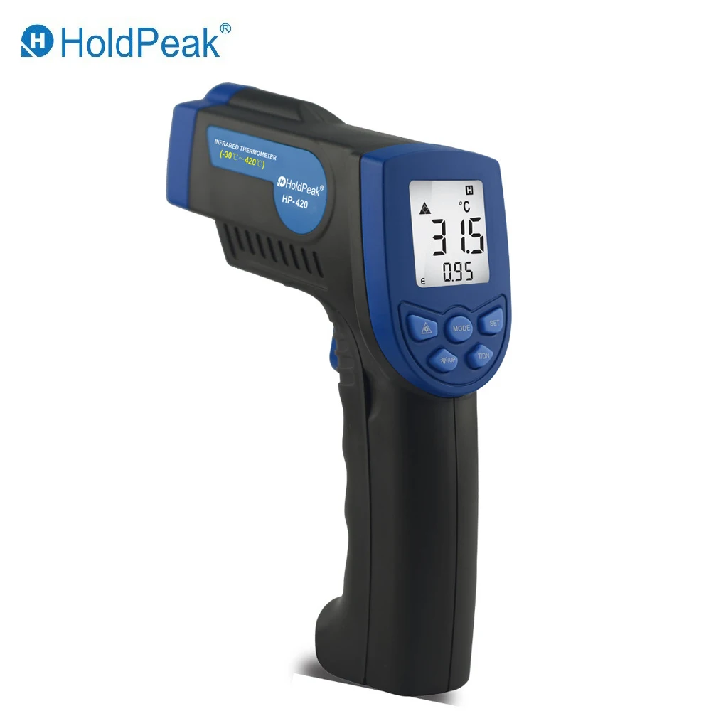 

HoldPeak HP-420 Measurement Instruments Digital Thermometer Handheld Industrial Infrared Thermometers LCD Display Thermometer