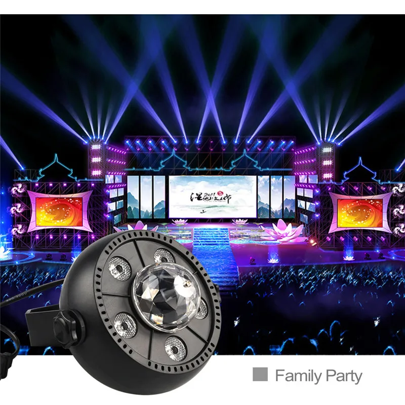 

Modern Magic Ball Led Stage Effect Light 9W AC85-265V Auto Rotatable Sound Activated Home Entertainment Party Decoration Lamp