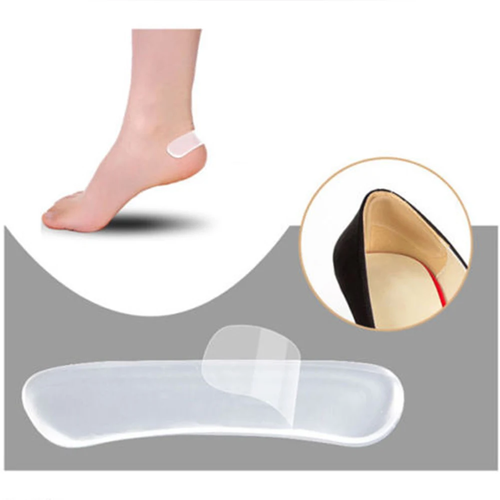 Силиконовая гелевая Подушечка для пяток протектор для ухода за ногами анатомический вкладыш для обуви стельки для ухода за ногами мягкое облегчение боли для женщин