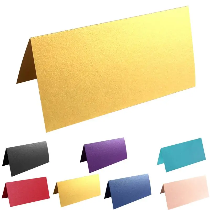  100PCS Luxury Party Table Name Place Cards Wedding Christmas Birthday Party Invite Cards Table Deco - 33031349749