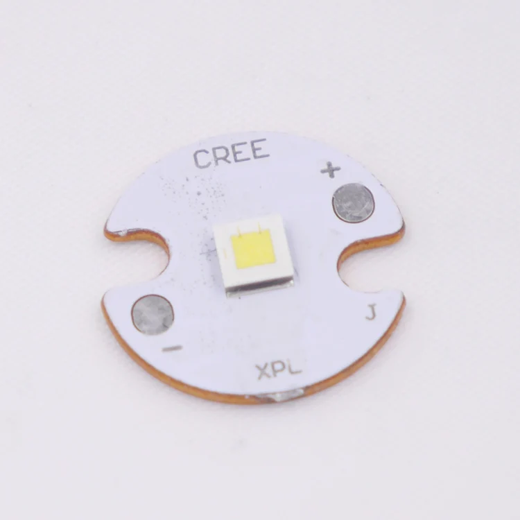 

Cree XP-L HI V2 ED Emitter Bulb with 16mm Heatsink LED Emitter Copper Base Flashlight Modding and DIY Parts